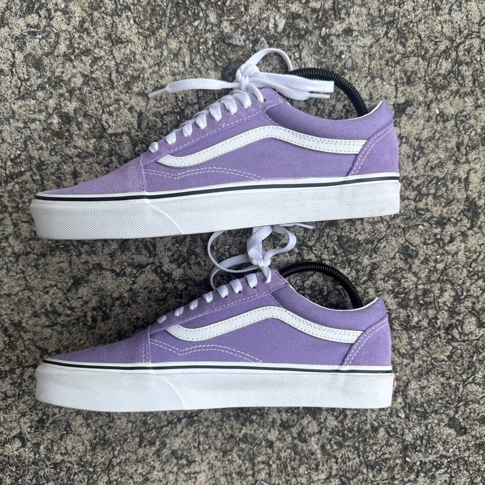 VANS Old Skool Classic Violet Tulip Women's 10/ Men's 8.5 EUC VN0A38G1VRP Shoe - Picture 7 of 9